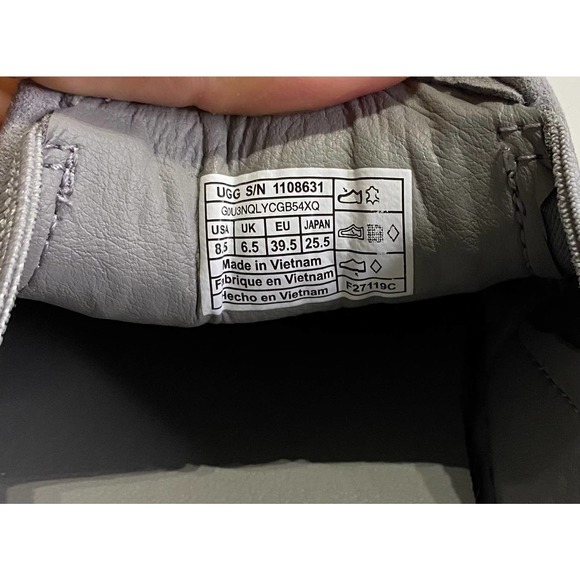 UGG Abies Perforated Slip-On Sneaker Size:8.5 Gray - Picture 7 of 7